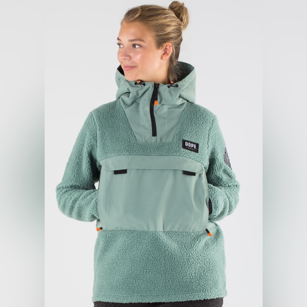 DOPE Green Teddy Jacket